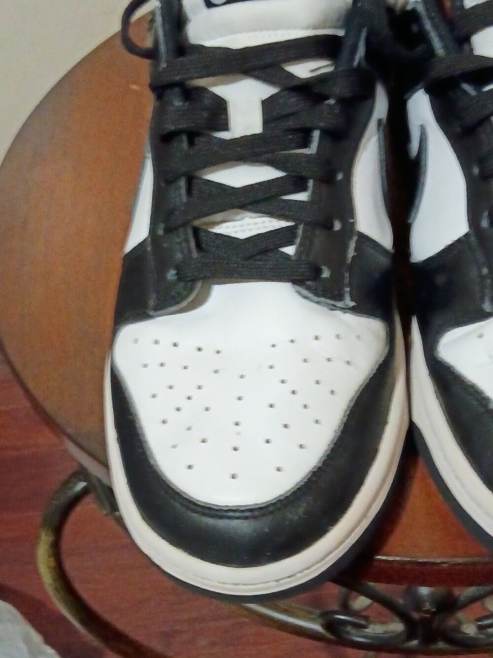 Nike Dunk Low Panda Womens Black White Sneakers DD1503-101 Size 9.5 - Picture 7 of 14